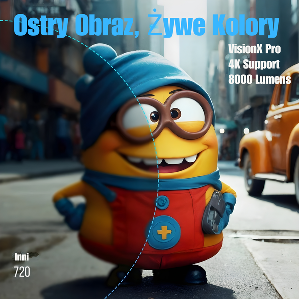 VisionX Pro Cinema - Projektor LED 4K